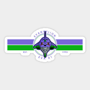 415 Retro Wide Eva01 Sticker